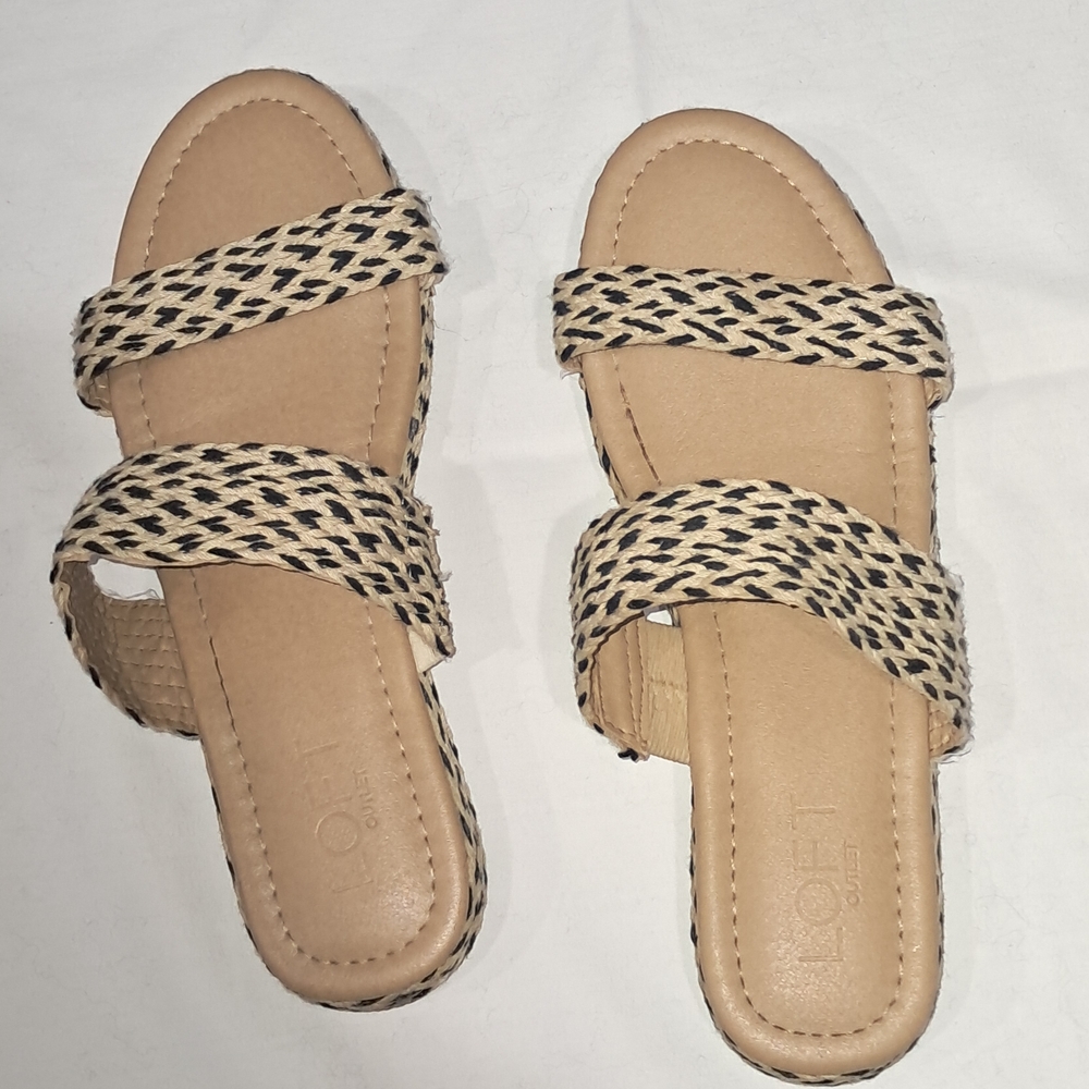 Stylish Tan and Black Women's Sandals - Picture 6 of 6